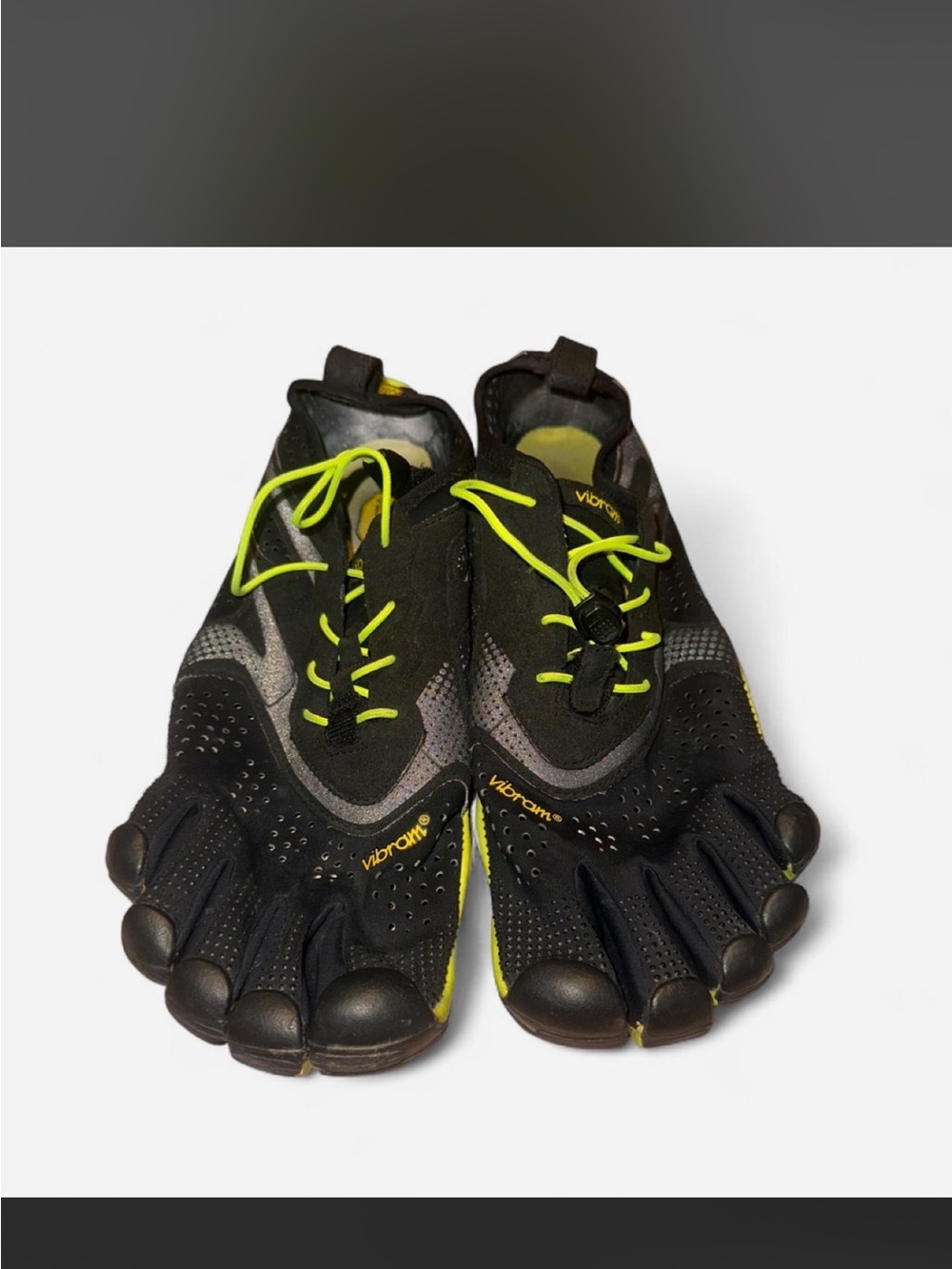 Vibram FiveFingers Black with Neon Yellow Accents
